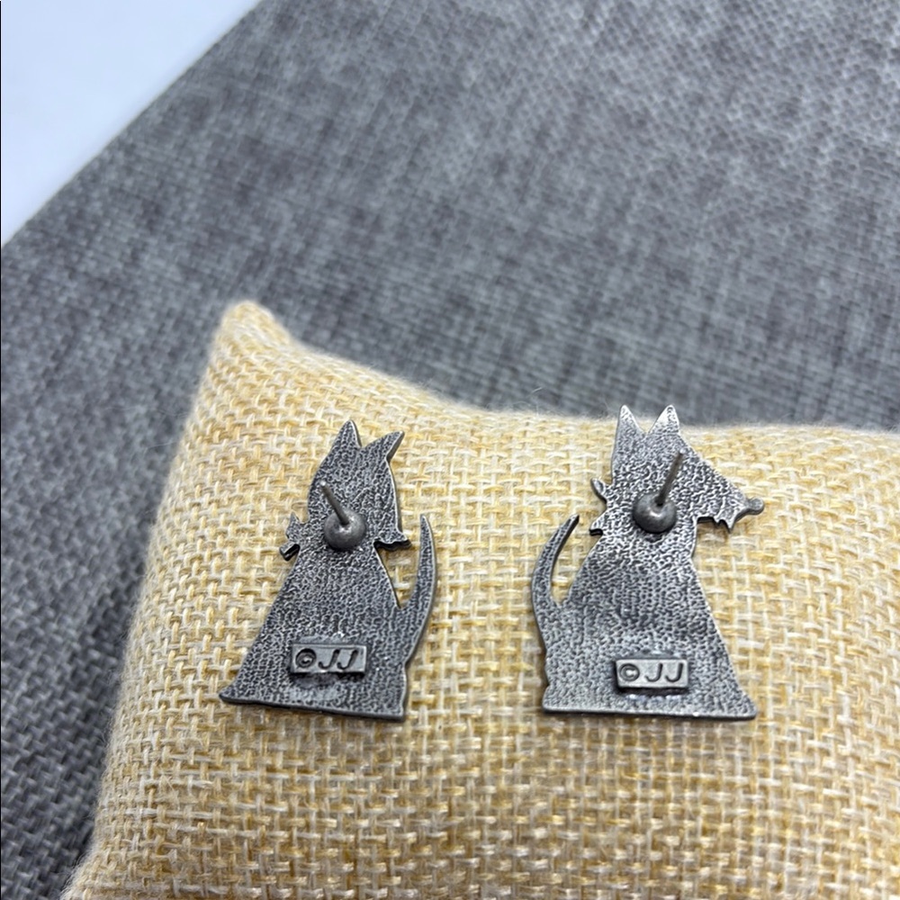 Vintage Jonette Jewelry Dog Earrings - Picture 2 of 4